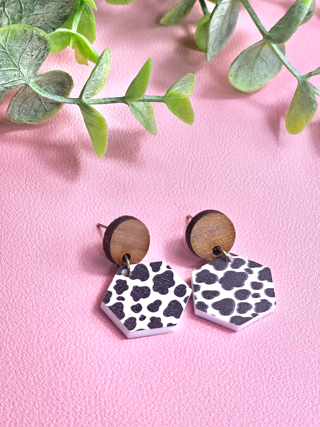 Cow Print Combo Earrings