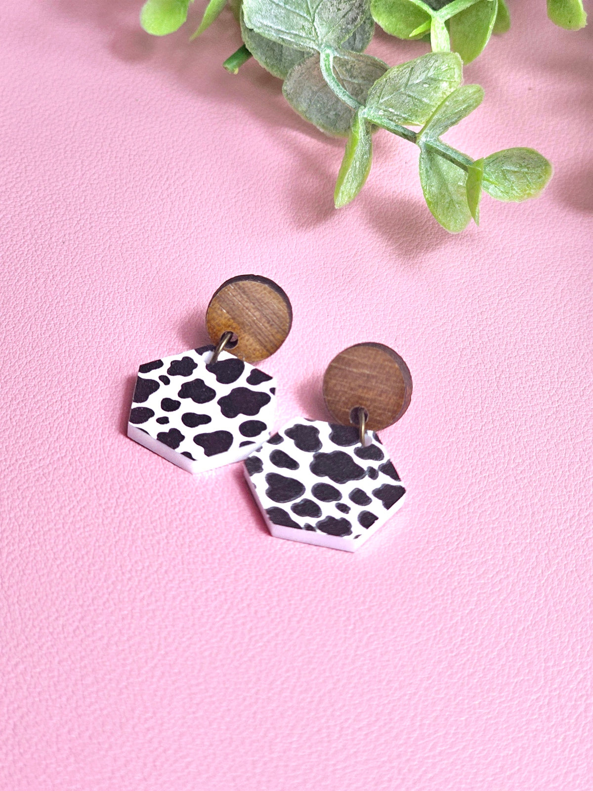 Cow Print Combo Earrings