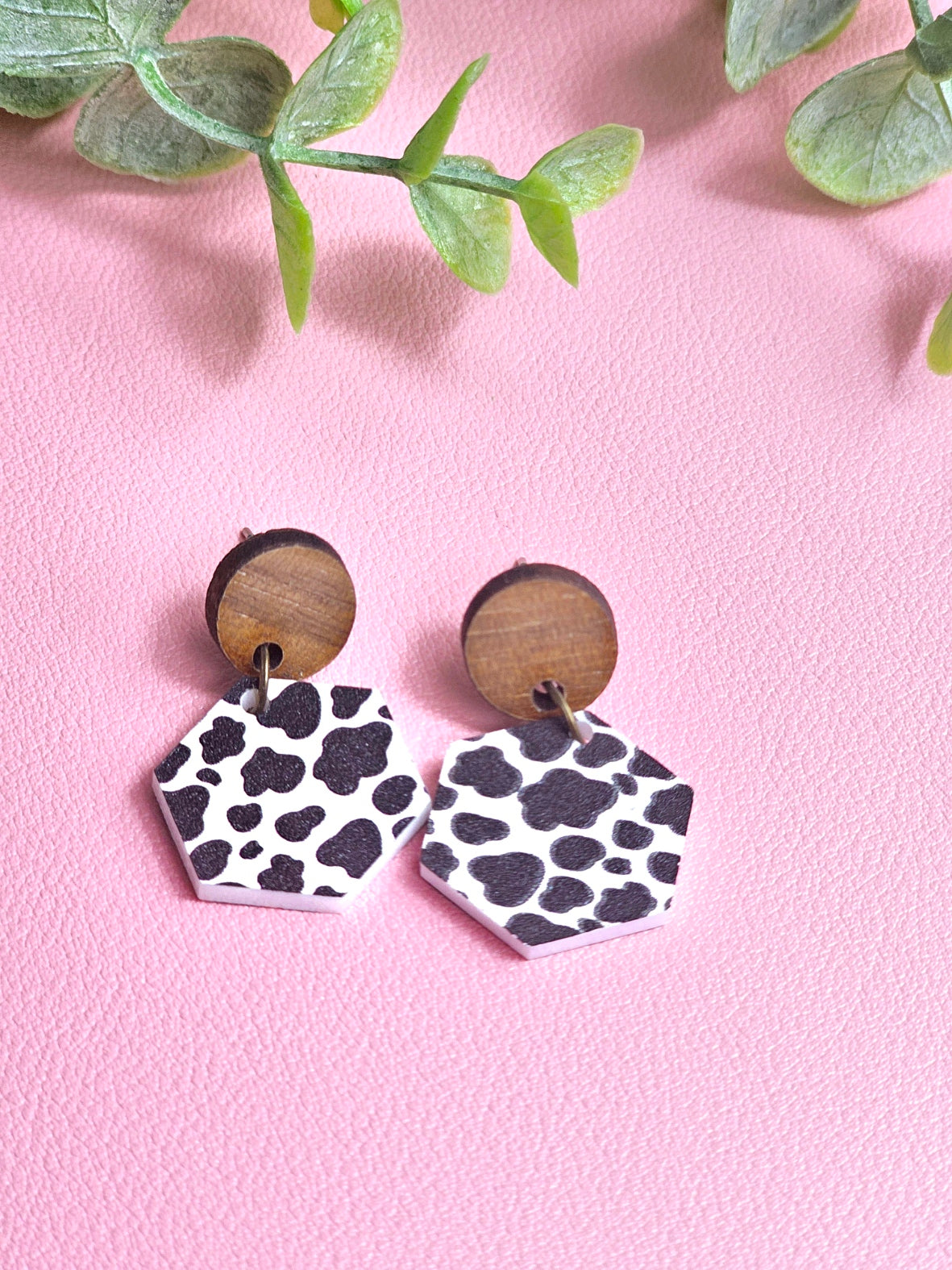 Cow Print Combo Earrings