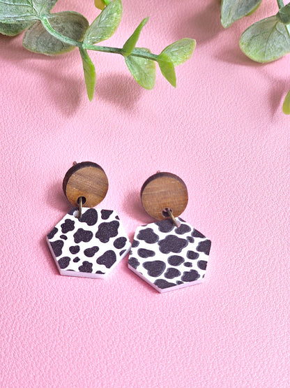 Cow Print Combo Earrings