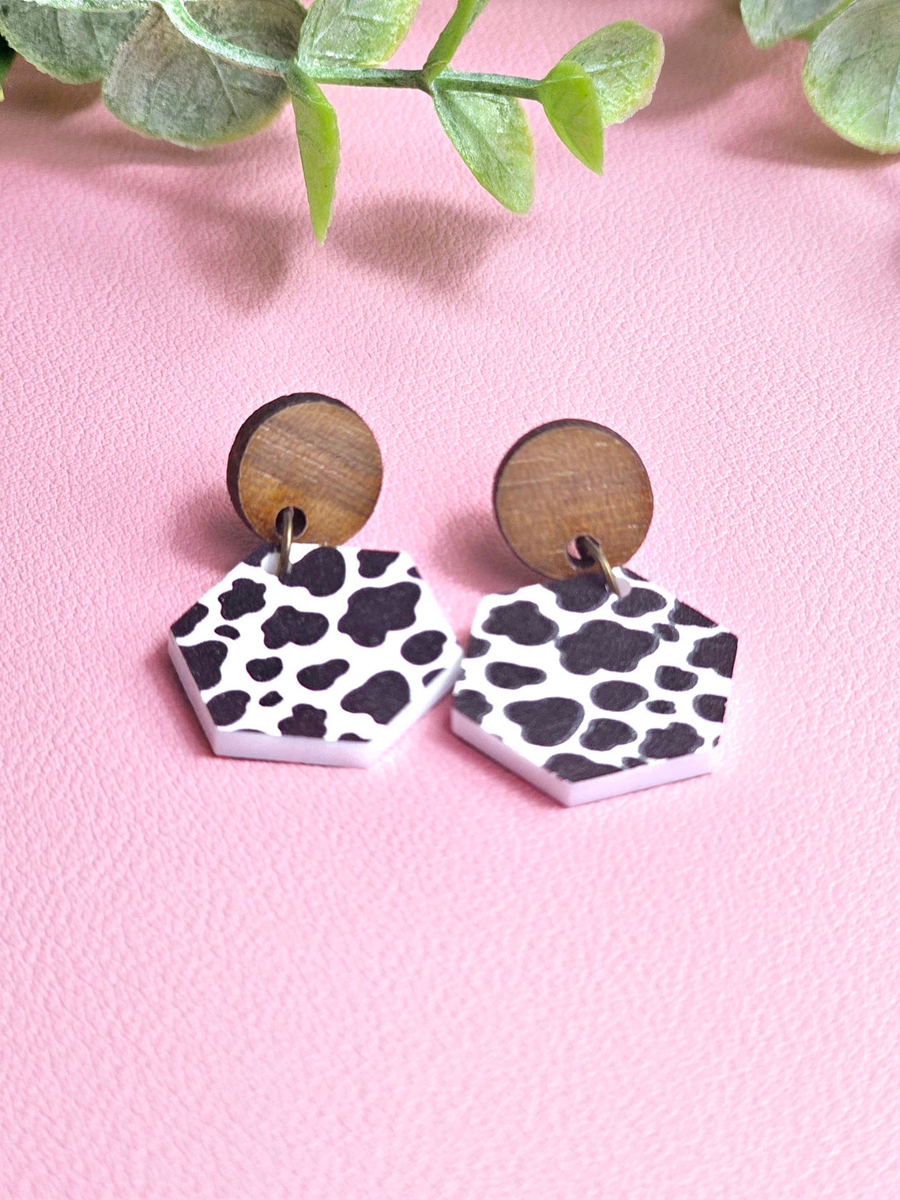 Cow Print Combo Earrings