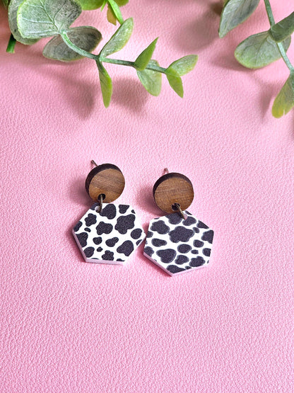 Cow Print Combo Earrings