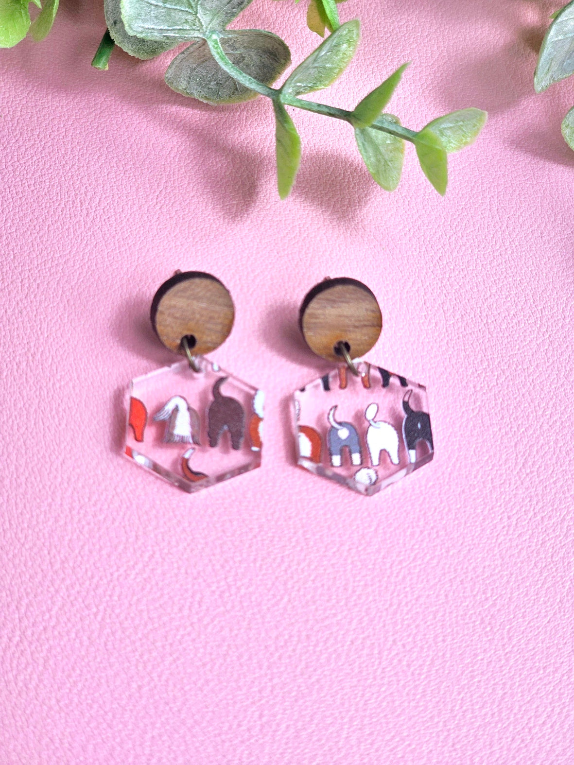 Dog Butts Combo Earring