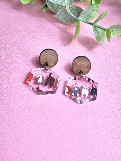 Dog Butts Combo Earring