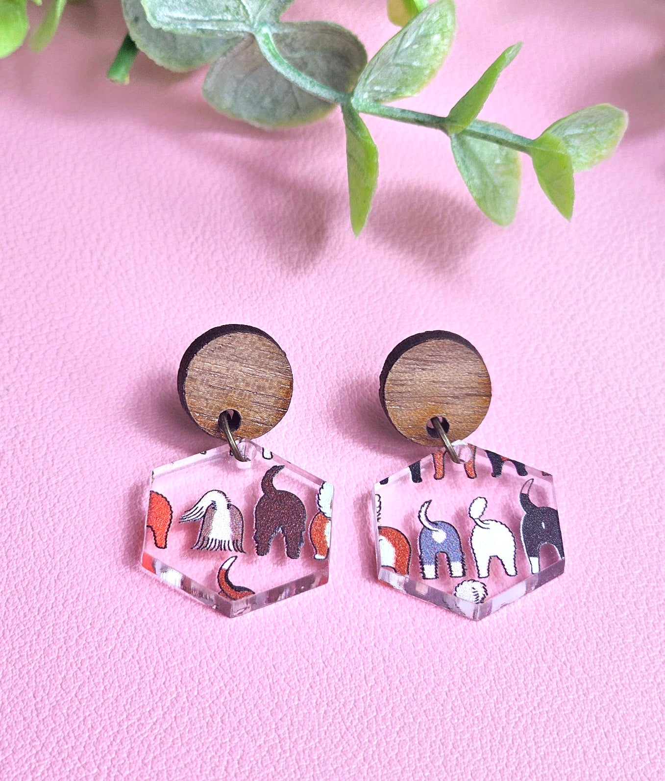 Dog Butts Combo Earring