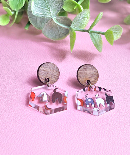 Dog Butts Combo Earring