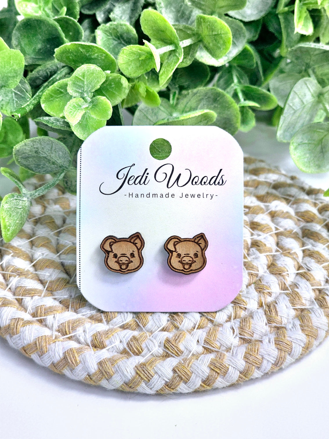 Wooden Pig Studs