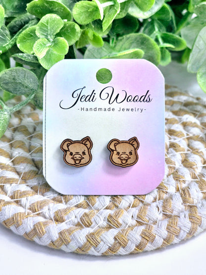 Wooden Pig Studs