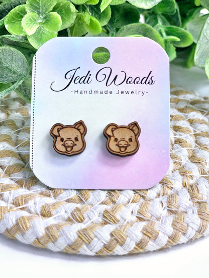 Wooden Pig Studs