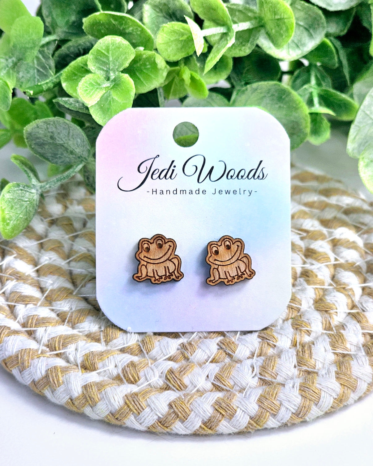 Wooden Frog Studs