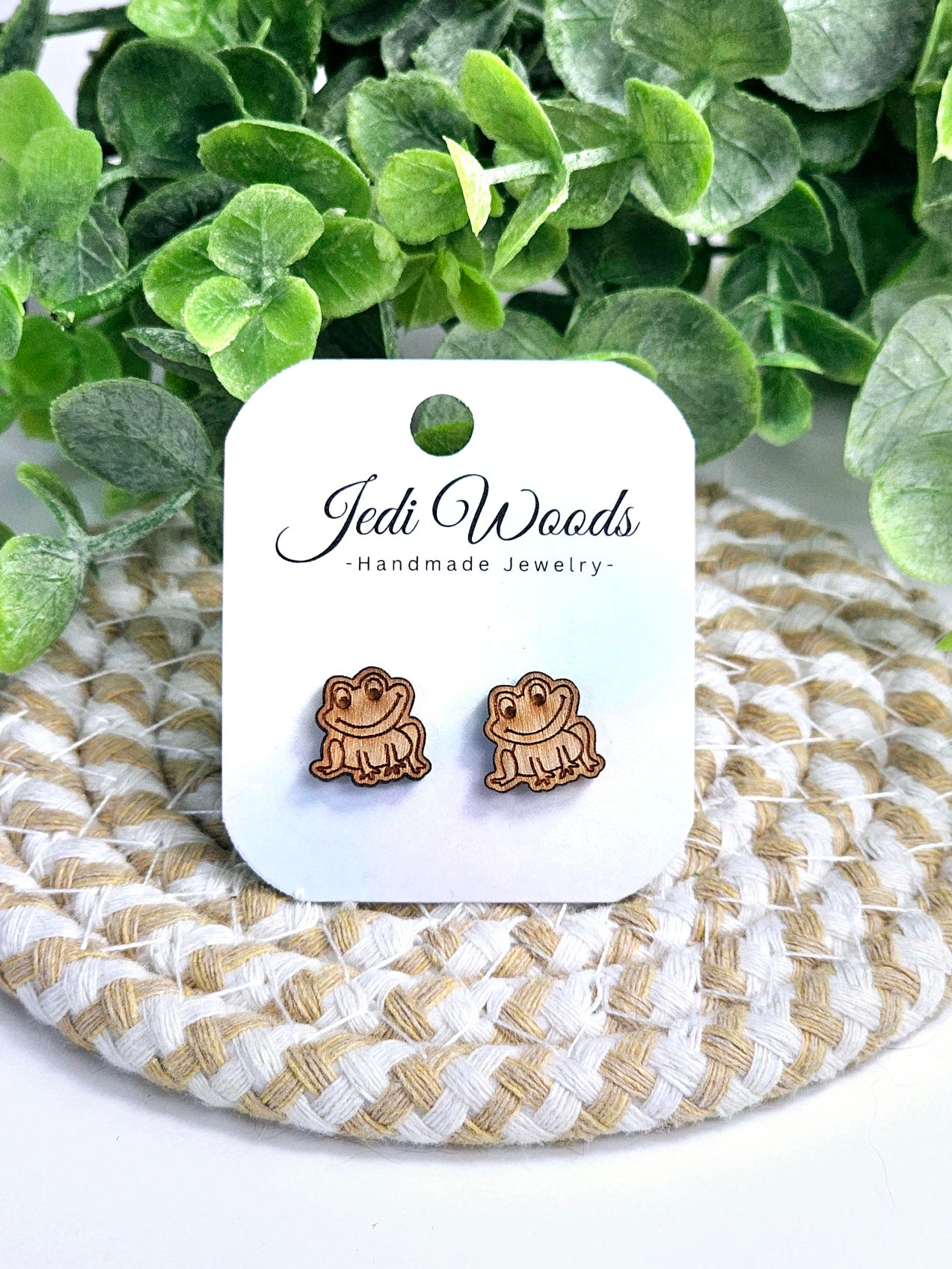 Wooden Frog Studs