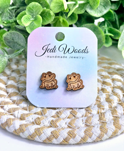 Wooden Frog Studs