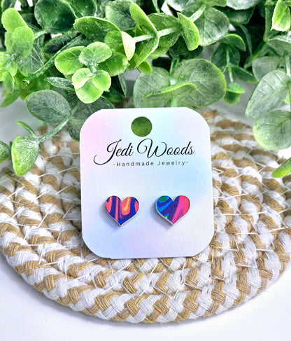 Hippy Heart Studs