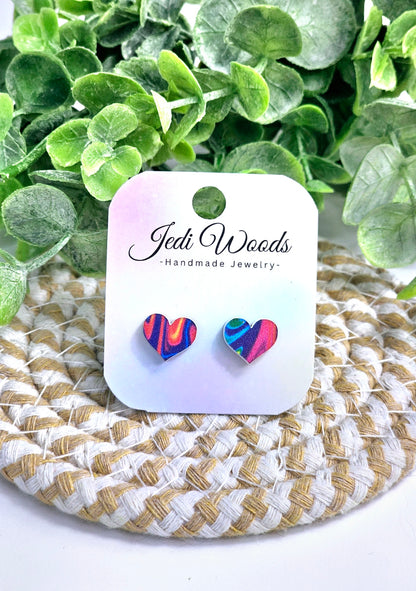 Hippy Heart Studs