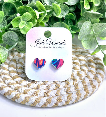 Hippy Heart Studs