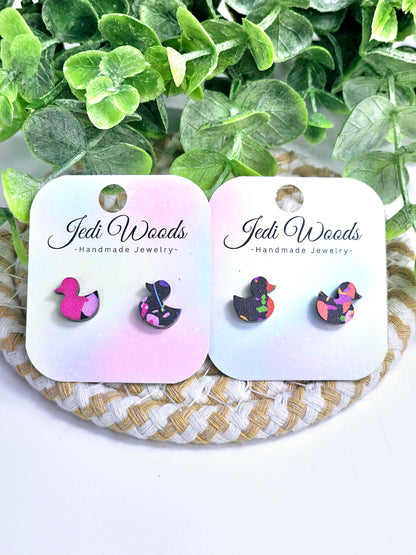 Splatter Paint Duck Studs