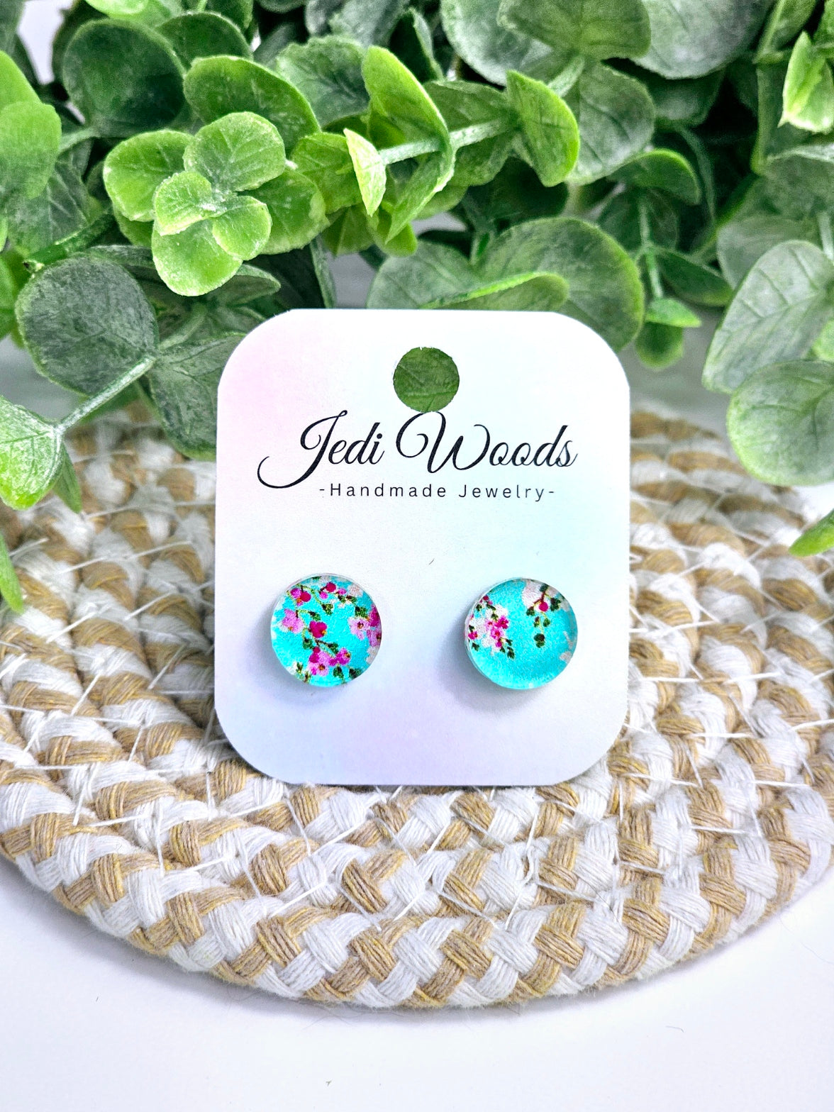 Round Cherry Blossom Studs