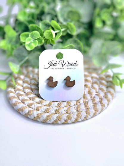 Walnut Wood Duck Studs