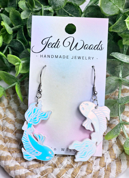 Color Changing Koi Fish Earrings