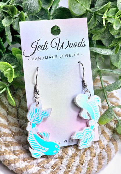 Color Changing Koi Fish Earrings