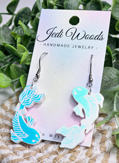 Color Changing Koi Fish Earrings