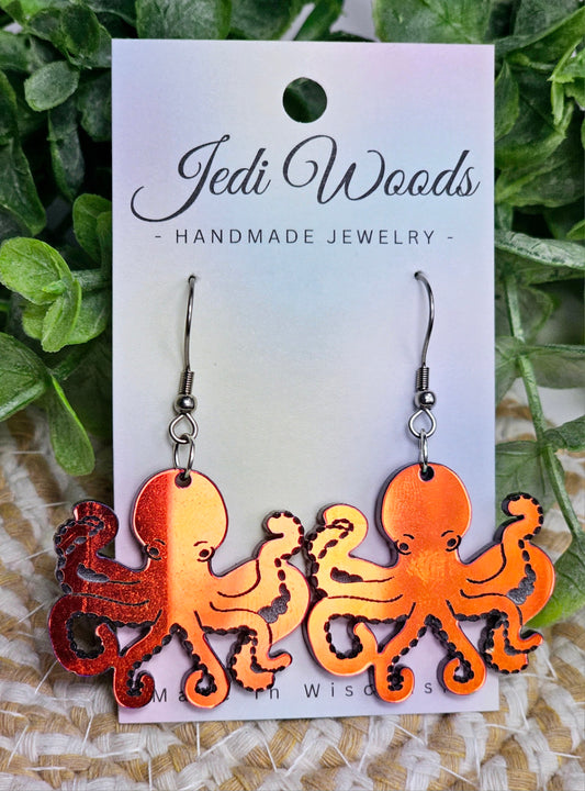 Color Changing Octopus Earrings