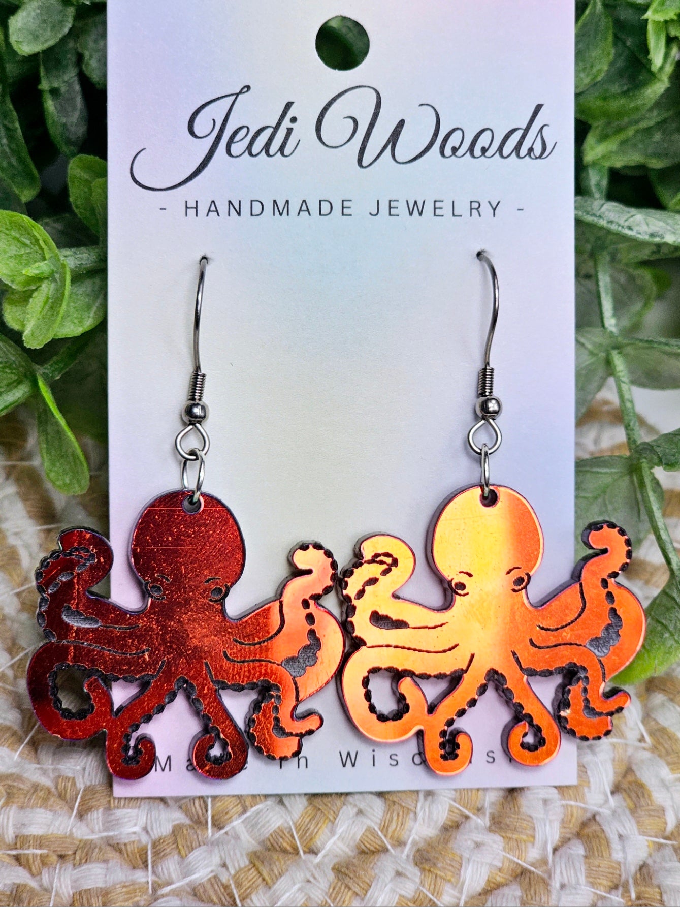 Color Changing Octopus Earrings