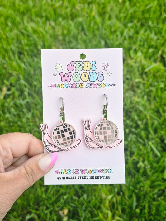 Disco Snail Earrings