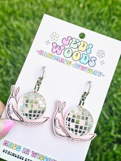 Disco Snail Earrings