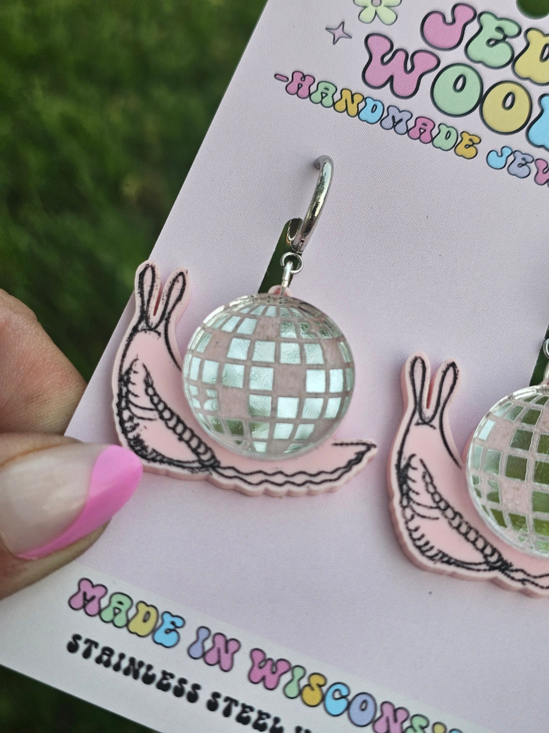 Disco Snail Earrings