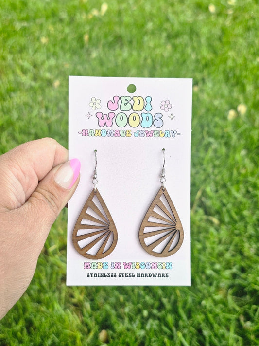 Wooden Sunburst Dangles