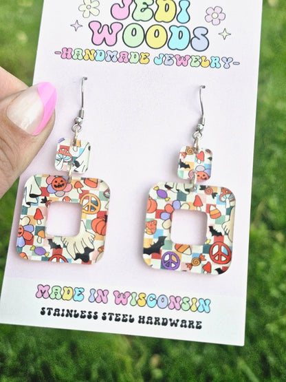 Pastel Spooky Character Dangles