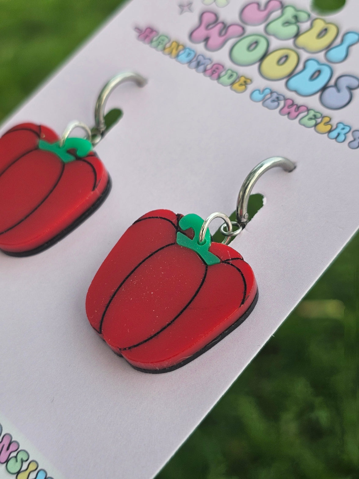 Red Bell Pepper Earrings