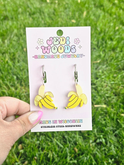 Peeling Banana Earrings