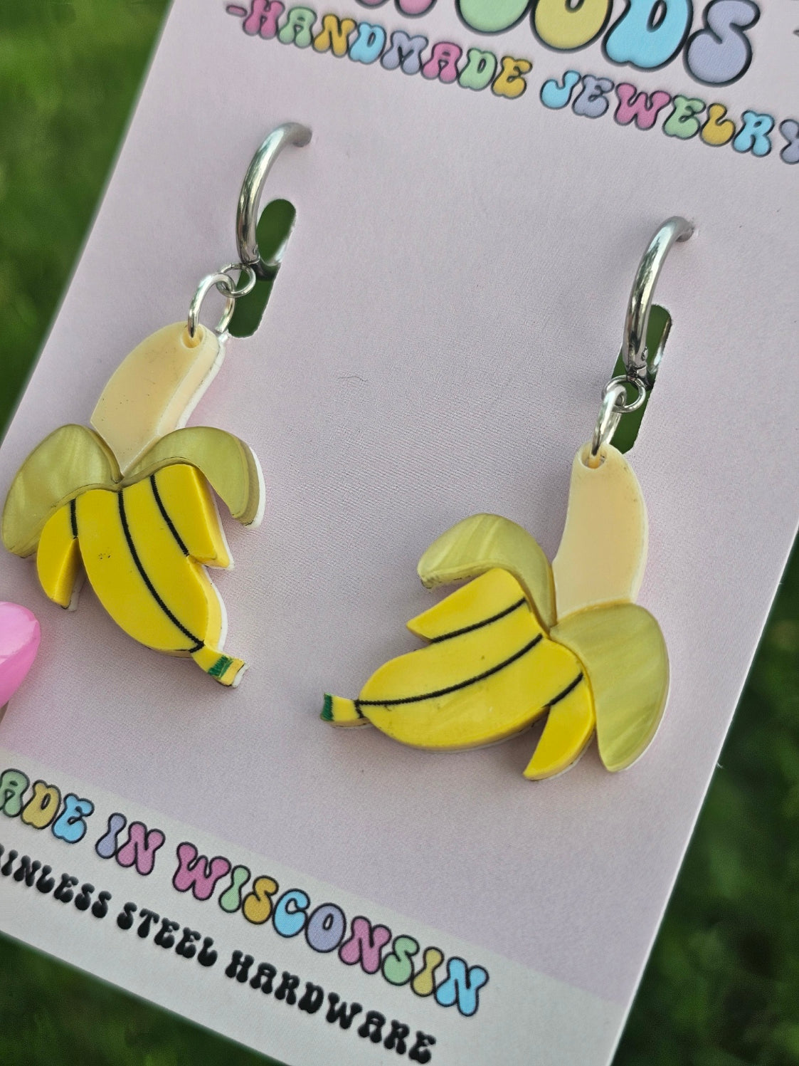 Peeling Banana Earrings