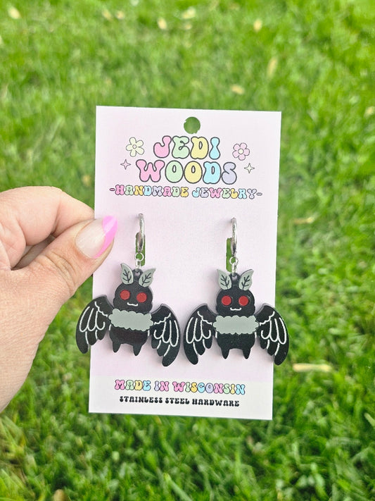 Mothman Earrings
