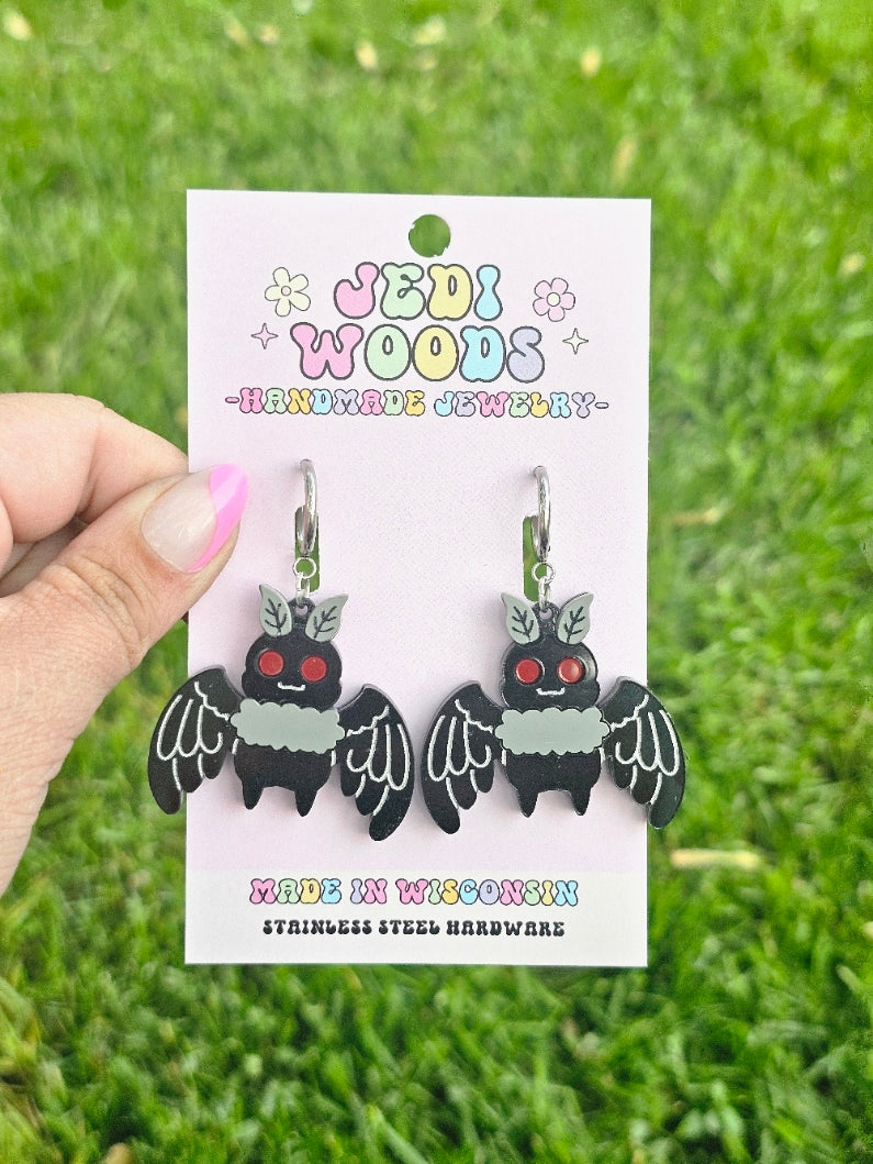 Mothman Earrings