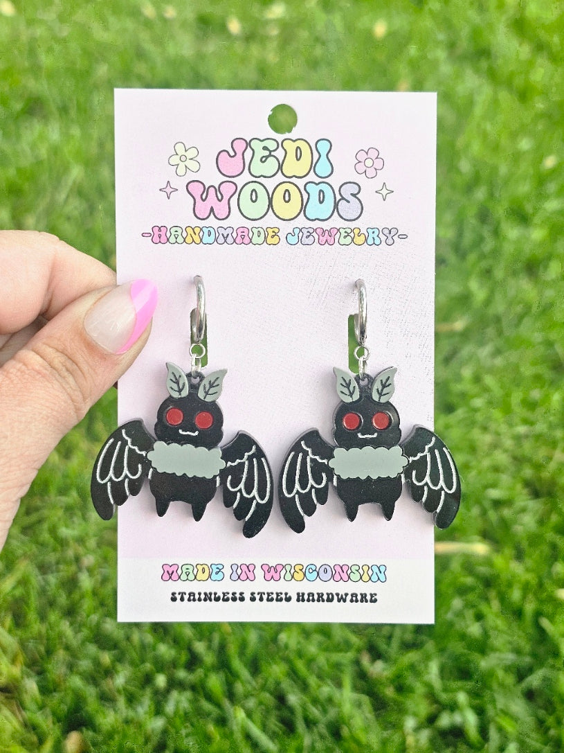 Mothman Earrings