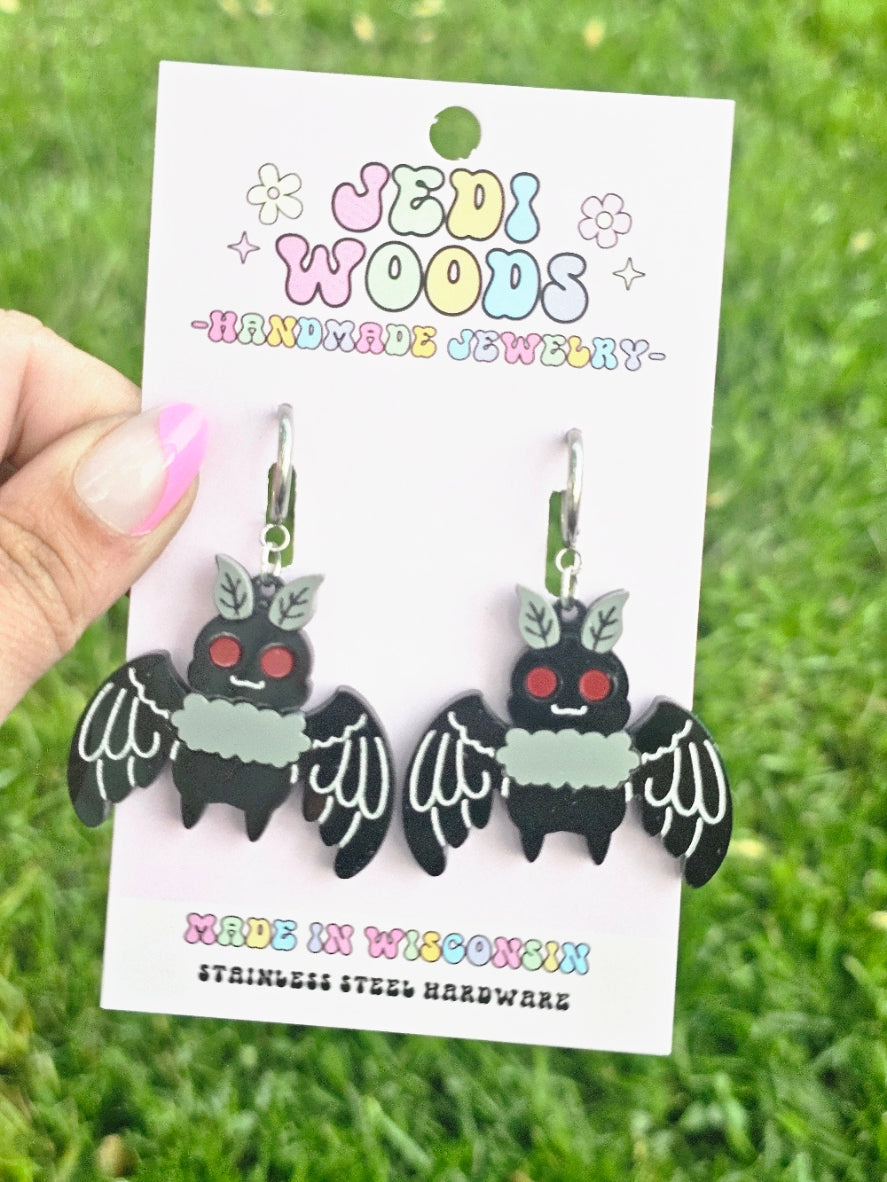 Mothman Earrings