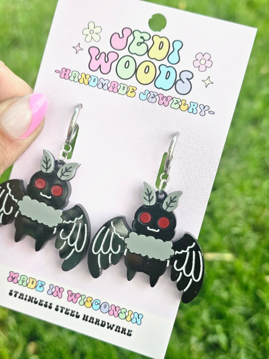 Mothman Earrings