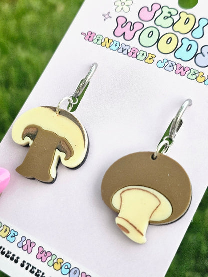 Dissected Mushroom Earrings
