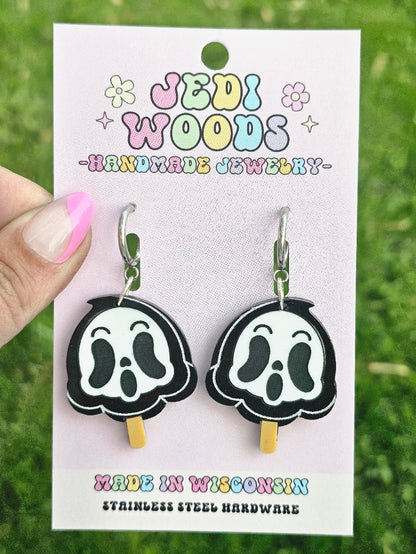 Ghost Popsicle Earrings