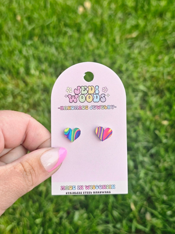 Hippy Heart Studs