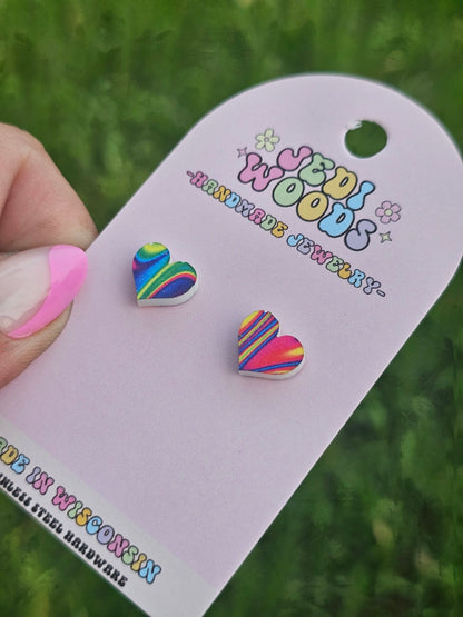 Hippy Heart Studs