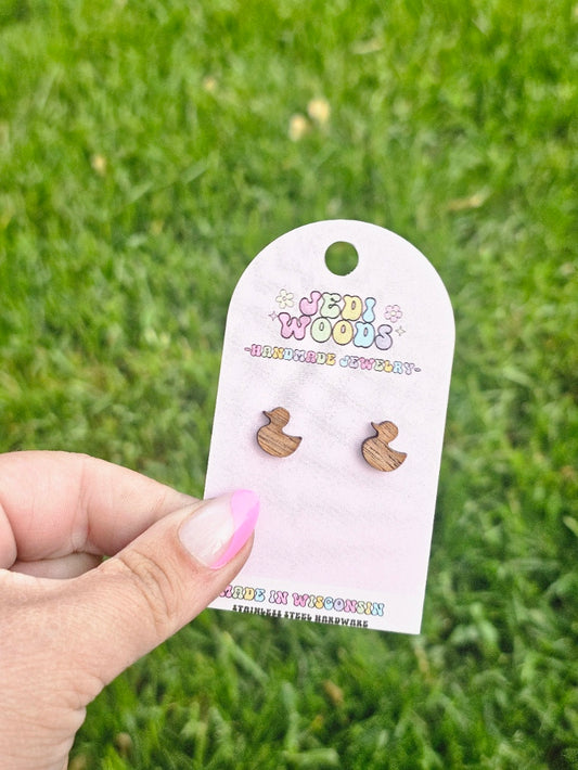 Walnut Wood Duck Studs