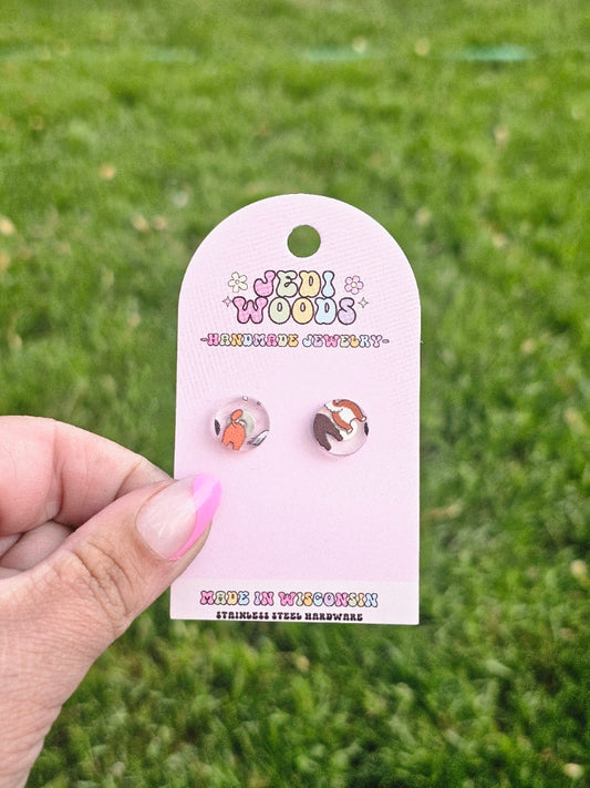 Dog Butt Round Studs