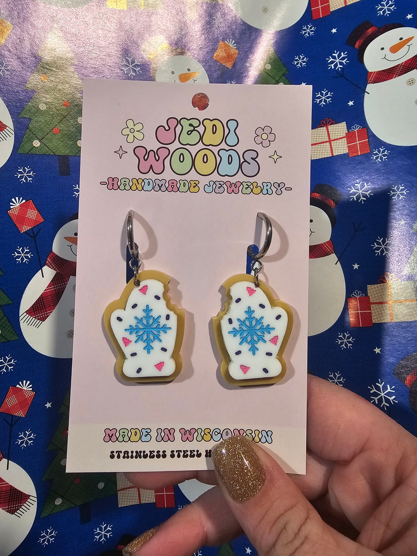 Mitten Cookie Earrings