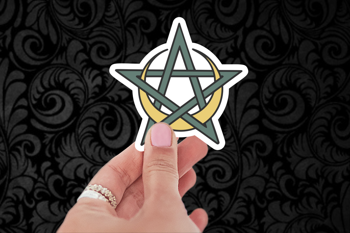 Moon Pentacle Sticker