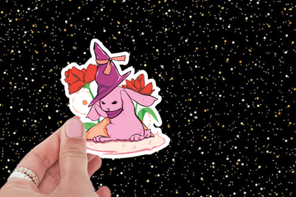 Pink Magical Bunny Sticker