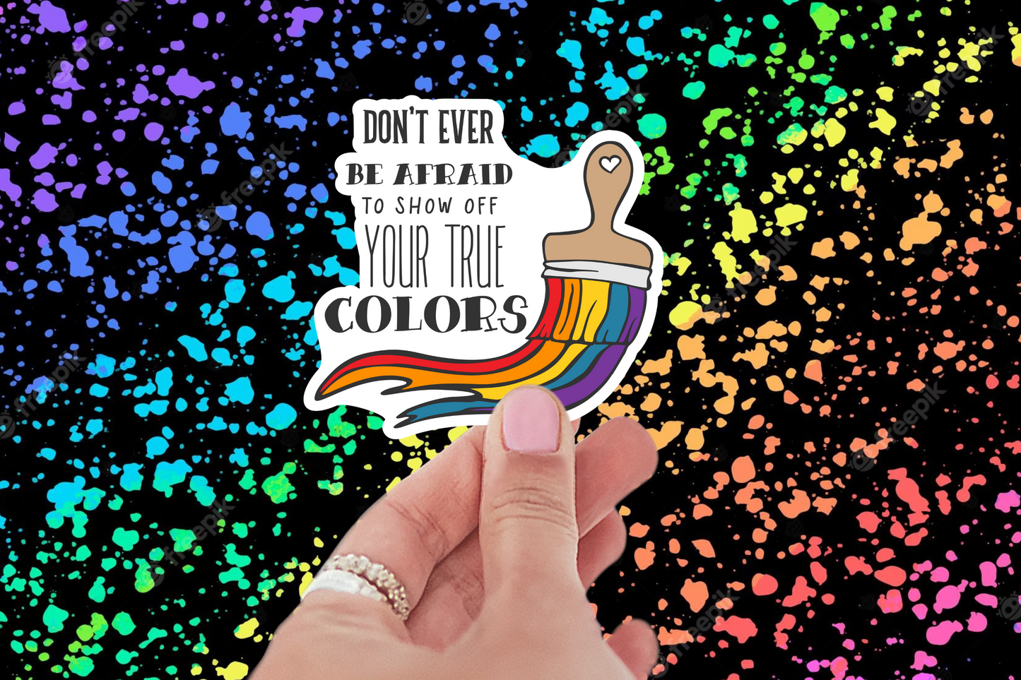 Show Your True Colors Sticker